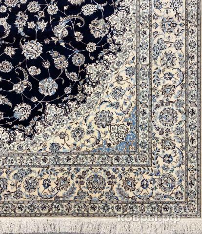 ковер ручной работы Иранский ковер ручной работы из шелка и шерсти Nain (Наин) 3.52x2.5 — фото 4