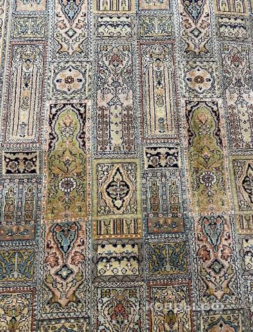 ковер ручной работы Шелковый Индийский ковер ручной работы Kashmir (Кашмир Хешти) 2.91x0.92 — фото 3