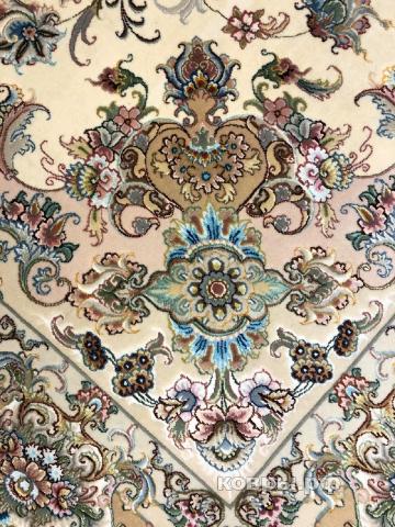 ковер ручной работы Иранский ковер ручной работы из шелка и шерсти Tabriz (Табриз) 3.2x2 — фото 4