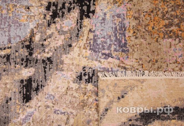 ковер ручной работы Индийский ковер ручной работы из шелка и шерсти 3x2.03 — фото 3