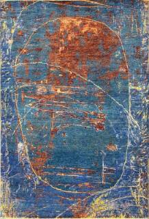 Шелковый Афганский ковер ручной работы 4.35x2.98