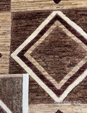 ковер ручной работы Афганский ковер ручной работы из шелка и шерсти Modern (Модерн) 3.27x2.54 — фото 5