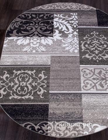 ковер Merinos Silver d216 GRAY Овал — фото 2