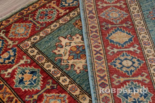 ковер ручной работы Пакистанский ковер ручной работы Казах 1.18x1.88м — фото 9