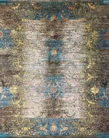 Индийский ковер ручной работы из шелка и шерсти 3.05x2.43