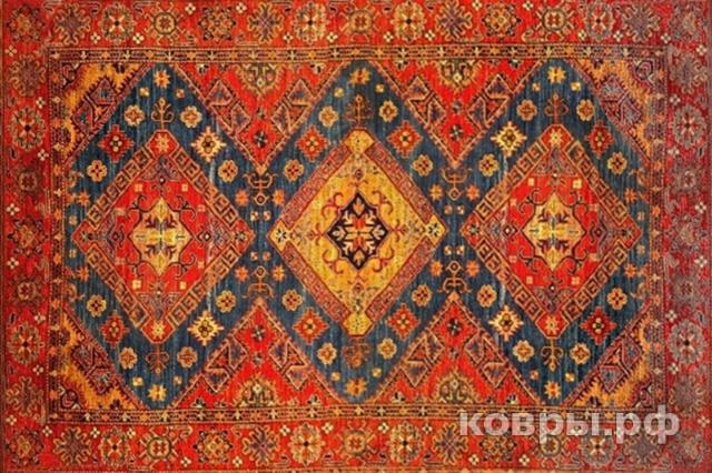 ковер ручной работы Афганский ковер ручной работы Чуби 1.85x2.68м