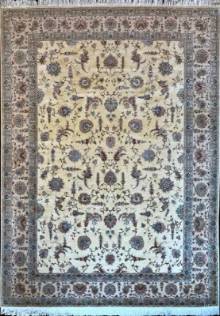 Иранский ковер ручной работы из шелка и шерсти Tabriz (Табриз Авшан) 3.52x2.51