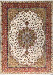 Иранский ковер ручной работы из шелка и шерсти Tabriz (Табриз) 4.8x3.45