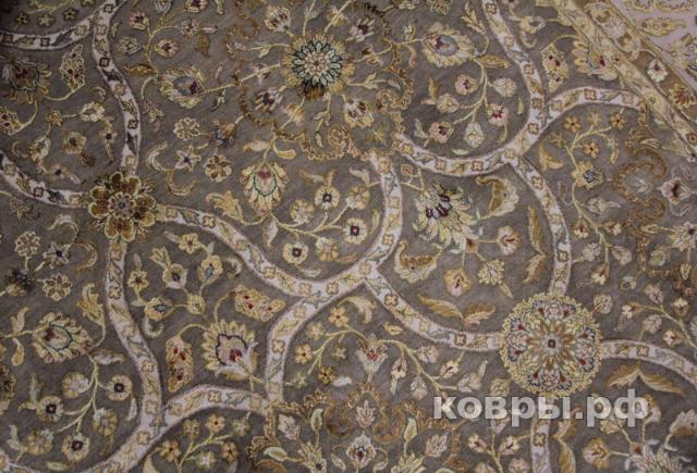 ковер ручной работы Индийский ковер ручной работы из шелка и шерсти Agra (Агра) 3.73x2.78 — фото 4