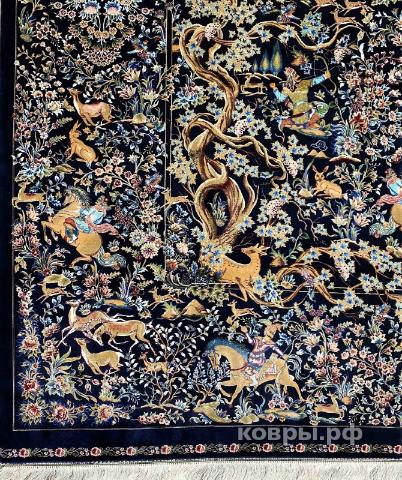 ковер ручной работы Шелковый Иранский ковер ручной работы 2.94x1.98 — фото 3