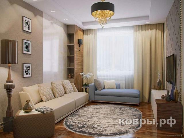 ковер Ковер ROZA SIESTA M035A BONE / GRAY Овал — фото 3