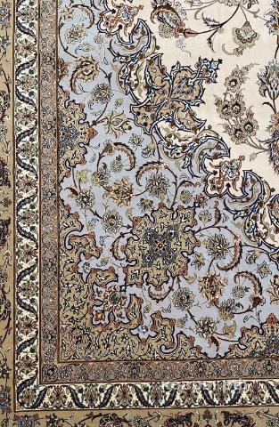 ковер ручной работы Иранский ковер ручной работы из шелка и шерсти Isfahan (Исфахан) 8.08x5 — фото 7