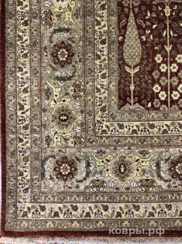 ковер ручной работы Шерстяной Индийский ковер ручной работы 3x2.5 — фото 4