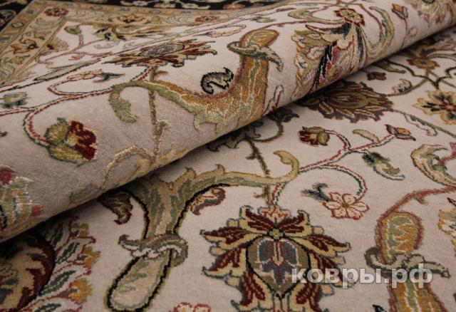 ковер ручной работы Индийский ковер ручной работы из шелка и шерсти Agra (Агра) 2.77x3.71 — фото 6