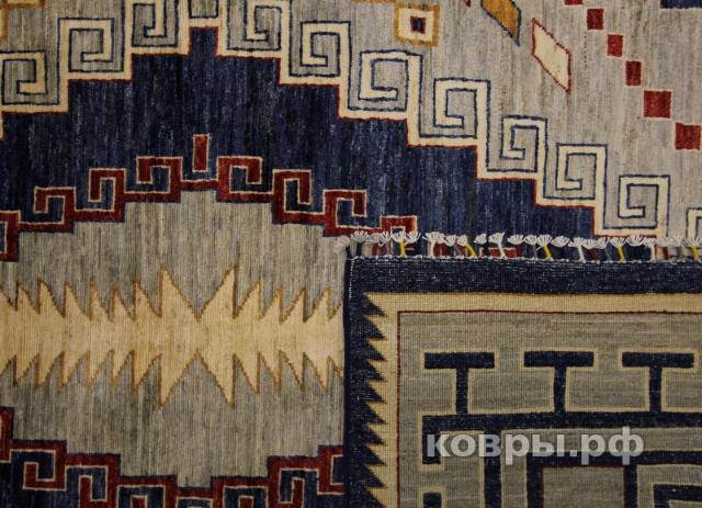 ковер ручной работы Шелковый Афганский ковер ручной работы Kilim (Килим) 2.37x1.68 — фото 3