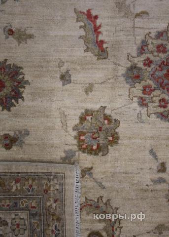 ковер ручной работы Шелковый Афганский ковер ручной работы Сhoubi (Чуби) 4.37x3.61 — фото 3