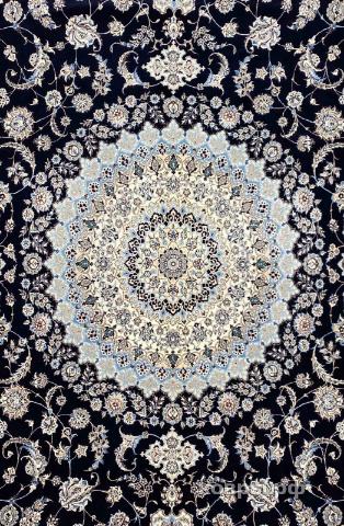 ковер ручной работы Иранский ковер ручной работы из шелка и шерсти Nain (Наин) 3.52x2.5 — фото 6