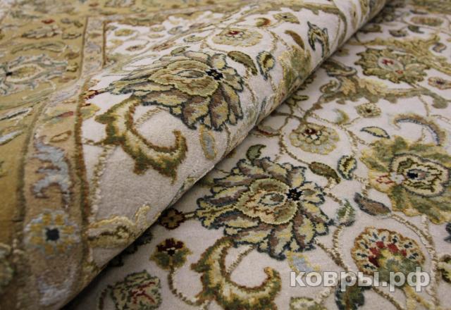 ковер ручной работы Индийский ковер ручной работы из шелка и шерсти Agra (Агра) 2x1.4 — фото 4