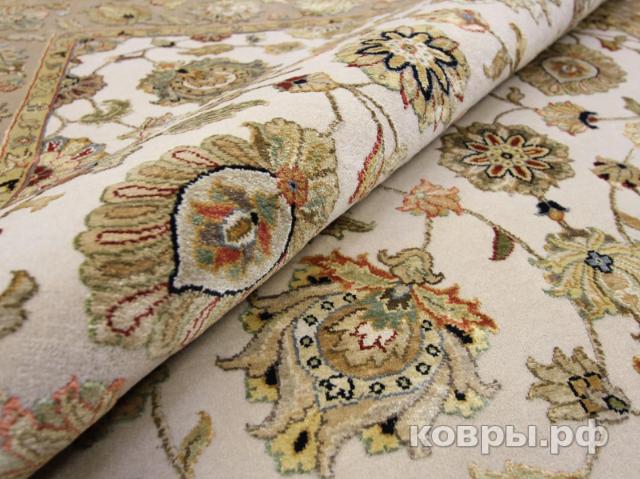 ковер ручной работы Индийский ковер ручной работы из шелка и шерсти Agra (Агра)  1.4x2.01 — фото 3