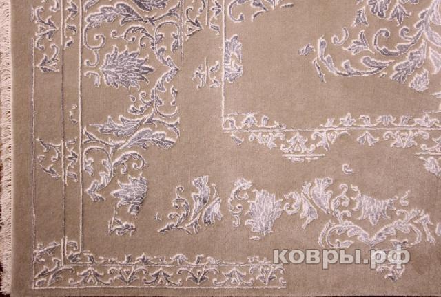 ковер ручной работы Индийский ковер ручной работы из шелка и шерсти 3.52x2.53 — фото 5