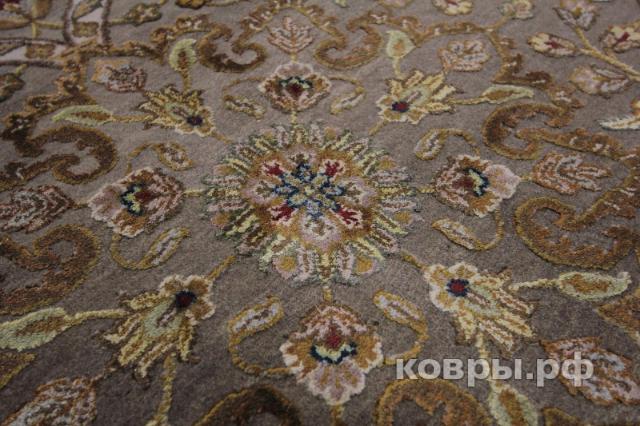 ковер ручной работы Индийский ковер ручной работы из шелка и шерсти Agra (Агра) 3.73x2.78 — фото 5