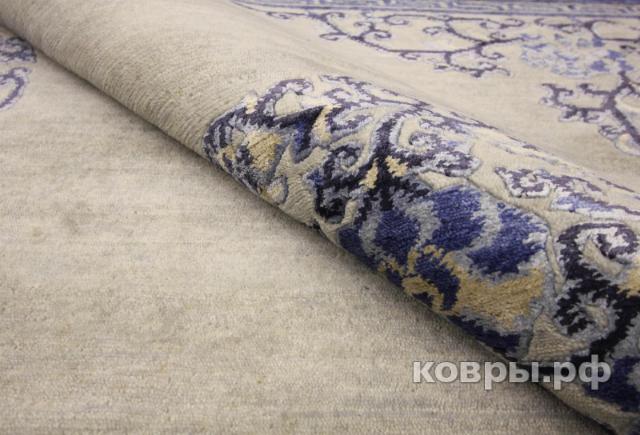 ковер ручной работы Индийский ковер ручной работы из шелка и шерсти 3x2.52 — фото 5