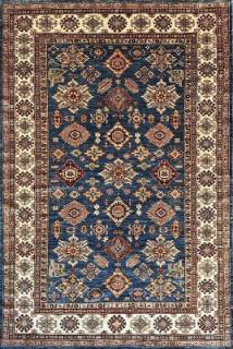 Шелковый Афганский ковер ручной работы Kazakh (Казах) 2.7x1.8