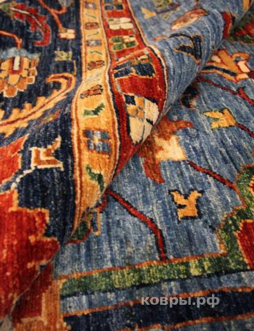 ковер ручной работы Шелковый Афганский ковер ручной работы Сhoubi (Чуби)  4.95x4.04 — фото 2