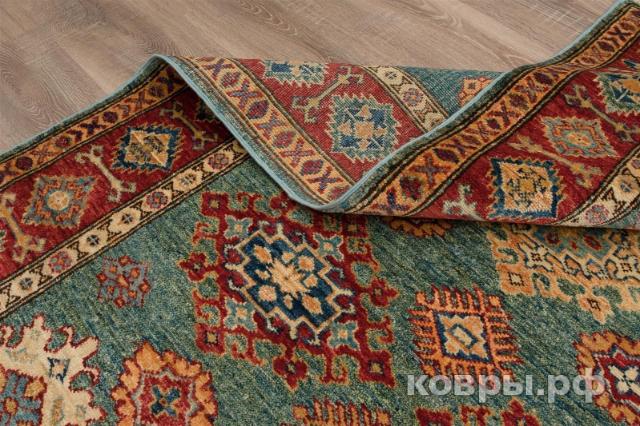 ковер ручной работы Пакистанский ковер ручной работы Казах 1.18x1.88м — фото 11