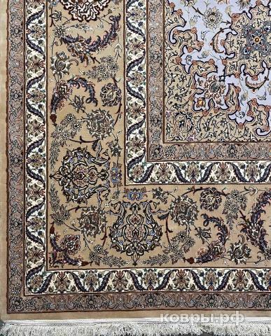 ковер ручной работы Иранский ковер ручной работы из шелка и шерсти Isfahan (Исфахан) 8.08x5 — фото 8