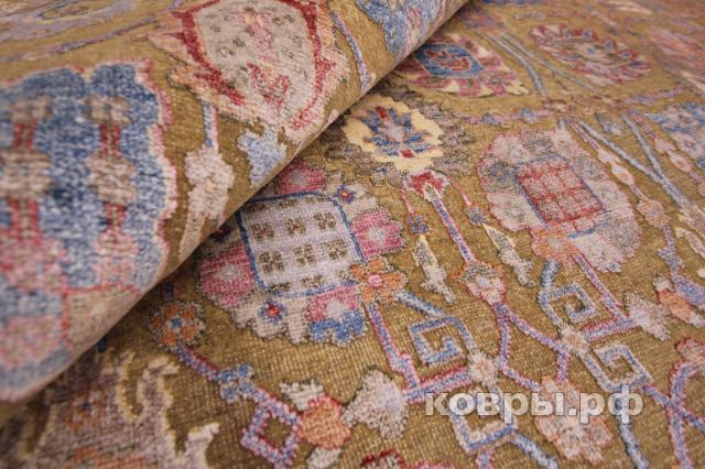 ковер ручной работы Индийский ковер ручной работы из шелка и шерсти 4.2x3.03 — фото 5