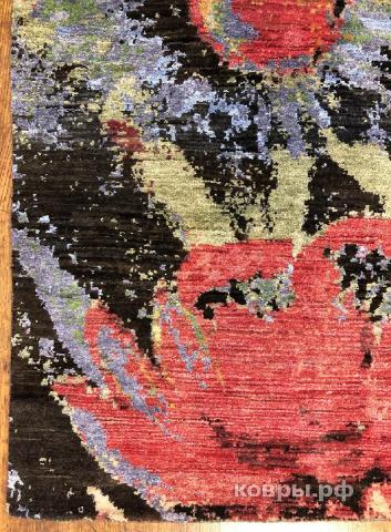 ковер ручной работы Индийский ковер ручной работы из шелка и шерсти 2.79x1.84 — фото 2