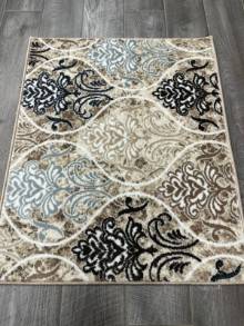 Коврик №1048,бежево-серый,размер 0,8 на 1 метр