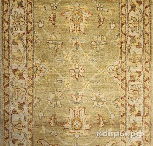 ковер ручной работы Шелковый Афганский ковер ручной работы Сhoubi Ziegler (Чуби зиглер) 0.8x6.76 — фото 3