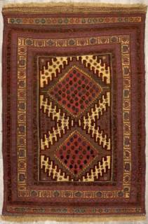 Шерстяной Афганский ковер ручной работы Mushwani (Мушвани) 1.85x2.82