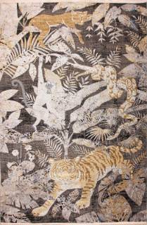 Шелковый Китайский ковер ручной работы 2.9x2