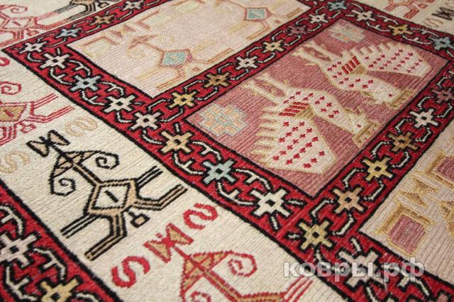 ковер ручной работы Шелковый Иранский ковер ручной работы Sumah (Сумах) 1.45x1.1 — фото 2