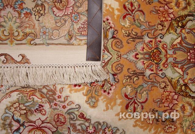 ковер ручной работы Иранский ковер ручной работы из шелка и шерсти Tabriz (Табриз Ширфар) 1.63x1 — фото 4