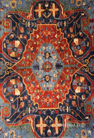 ковер ручной работы Шелковый Афганский ковер ручной работы Сhoubi (Чуби)  4.95x4.04 — фото 3