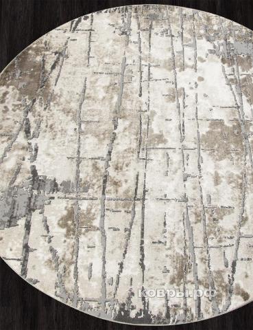 ковер Ковер Современный KARMEN HALI ARMINA 03802A GREY / BROWN Круг — фото 2