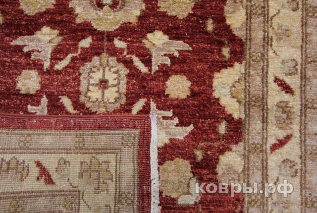 ковер ручной работы Афганский ковер ручной работы из шелка и шерсти Сhoubi Ziegler (Чуби зиглер) 2.94x0.81 — фото 4