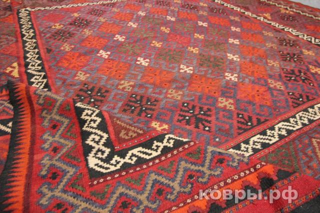 ковер ручной работы Шерстяной Афганский ковер ручной работы Kilim (Килим) 2.75x2.52 — фото 4
