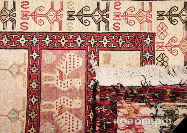 ковер ручной работы Шелковый Иранский ковер ручной работы Sumah (Сумах) 1.45x1.1 — фото 3