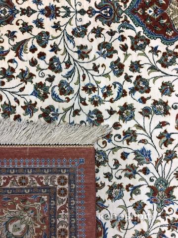 ковер ручной работы Шелковый Иранский ковер ручной работы Qum (Кум) 3.55x2.5 — фото 3