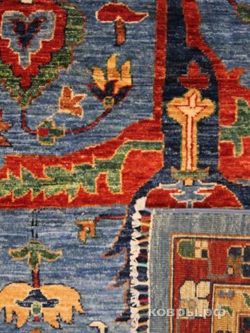 ковер ручной работы Шелковый Афганский ковер ручной работы Сhoubi (Чуби)  4.95x4.04 — фото 4