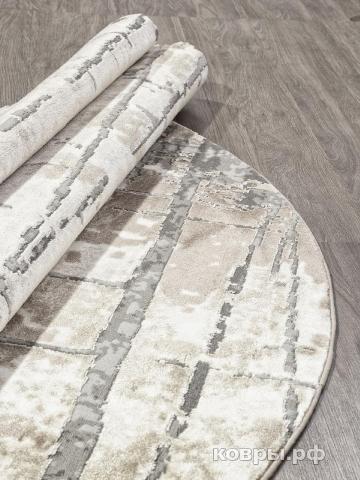 ковер Ковер Современный KARMEN HALI ARMINA 03802A GREY / BROWN Круг — фото 3