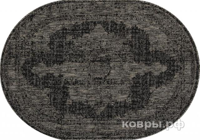 ковер Ковер Классический MERINOS KAIR s129 BLACK-GRAY Овал