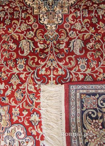 ковер ручной работы Шелковый Индийский ковер ручной работы Kashmir (Кашмир) 1.24x0.76 — фото 2