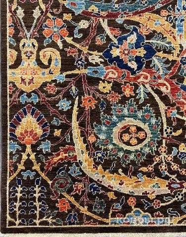 ковер ручной работы Шелковый Афганский ковер ручной работы Bidjar (Биджар)  2.96x1.91 — фото 2