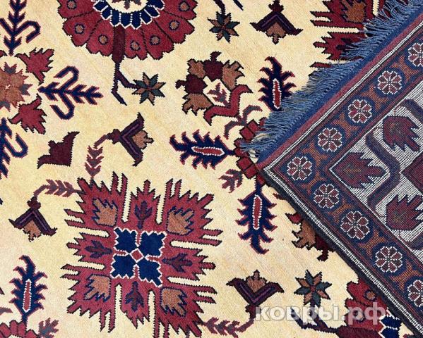 ковер ручной работы Афганский ковер ручной работы из шелка и шерсти Merinos (Меринос) 3.85x3.1 — фото 5